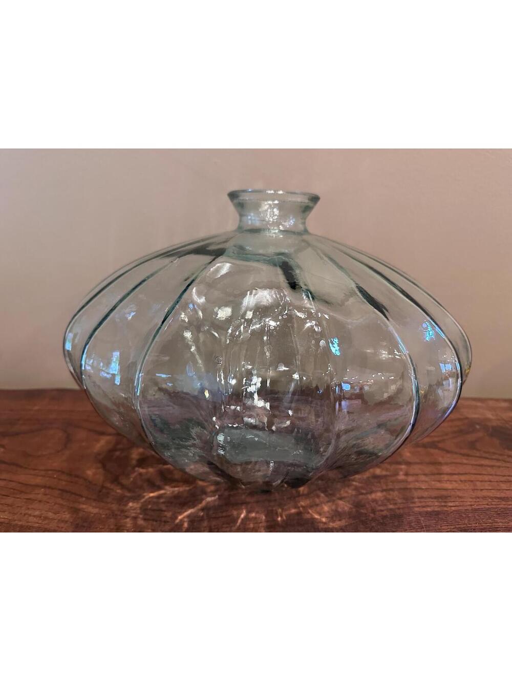 Large Poseidon Style By Vidrios San Miguel authentic 100% recycled glass vase